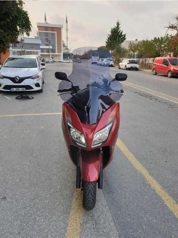 Honda Forza300 Siperlik Ön Cam 2014-2017 Elcikli 78cm Açıkfüme Renkli 4mm UZUN CAM - Image 1