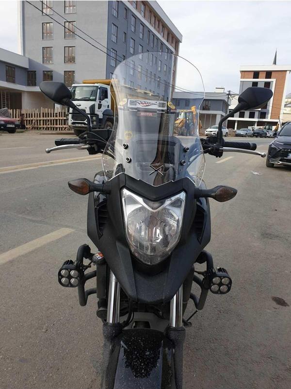 Honda Nc 700 750 X Siperlik Ön Cam 2012 2015 Model 50cm Şeffaf Renkli 4mm ORTA BOYLU CAM - Image 1