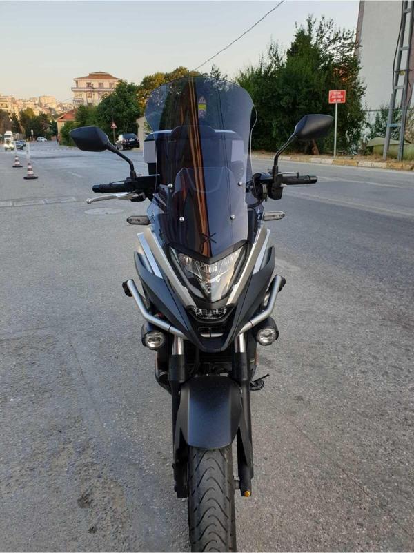 Honda Nc 700 750 X Siperlik Ön Cam 2021 2024 Model 59cm Açıkfüme Renkli 4mm UZUN CAM - Image 1