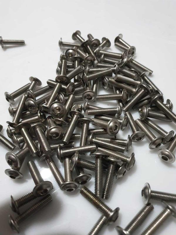 Motosiklet Camı Vida seti 5×2.5cm (6 Adet) Krom Renkli - Image 1