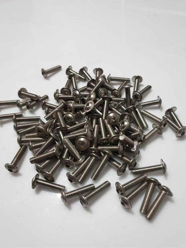 Motosiklet Camı Vida seti 5×2.5cm (7 Adet) Krom Renkli - Image 1