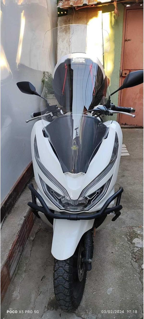 Honda Pcx Siperlik Ön Cam 2018 2020 Model 83cm Şeffaf Renkli 4mm UZUN CAM - Image 1
