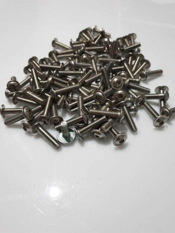 Motosiklet Camı Vida seti 6×2.5cm (7 Adet) Krom Renkli - Image 1
