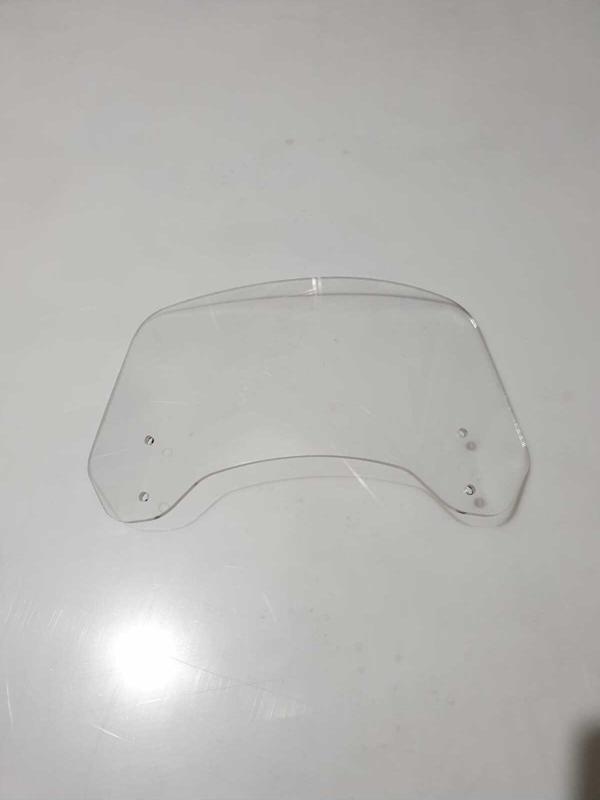 Rüzgar Saptırıcı Deflektör Camı 2 Delikli 3.5cm 35x18cm Şeffaf Renkli (SADECE CAM GÖNDERİLİR) - Image 1