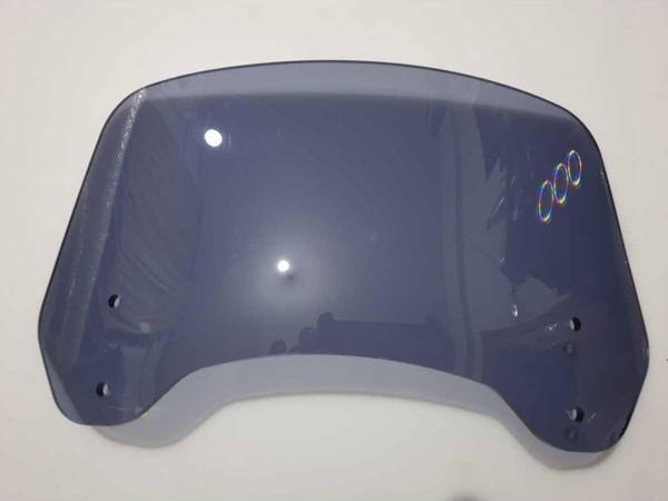 Rüzgar Saptırıcı Deflektör Camı 2 Delikli 4cm 32x18cm Açıkfüme Renkli (SADECE CAM GÖNDERİLİR) - Image 1