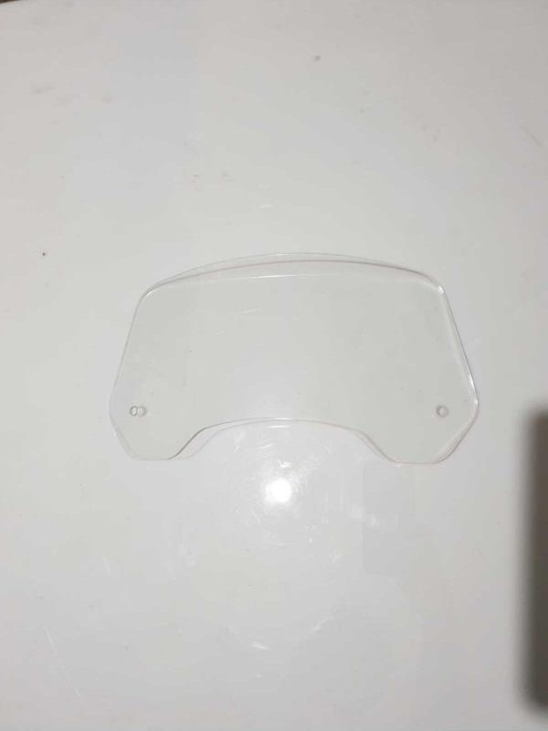 Rüzgar Saptırıcı Deflektör Camı 1 Delikli 32x18cm Şeffaf Renkli (SADECE CAM GÖNDERİLİR) - Image 1
