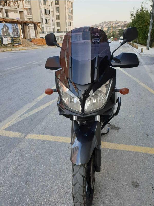 Suzuki V-strom DL 650-1000 Siperlik Ön Cam 2004-2010 Model 45cm Siyah Renkli 4mm - Image 1