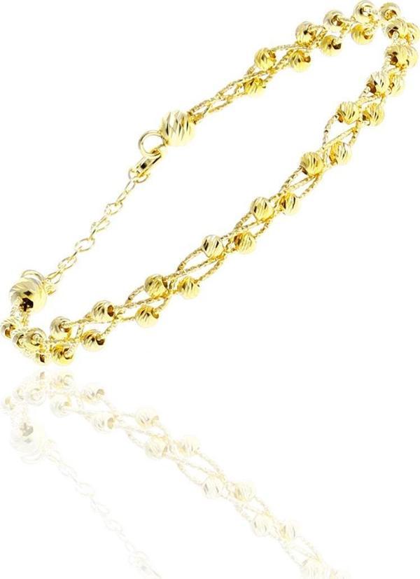 Gümüş altın yaldızlı dorissa (dorica) bilezik [barcode] - Image 1