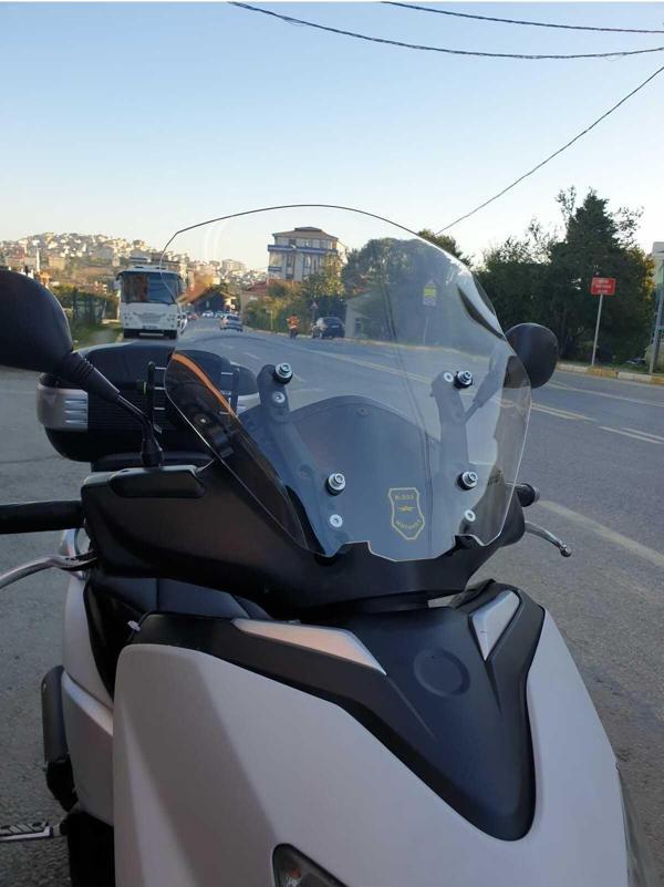 Yamaha Xcity 250 Siperlik Ön Cam 2011 2016 Model 40cm Şeffaf Renkli 4mm - Image 1
