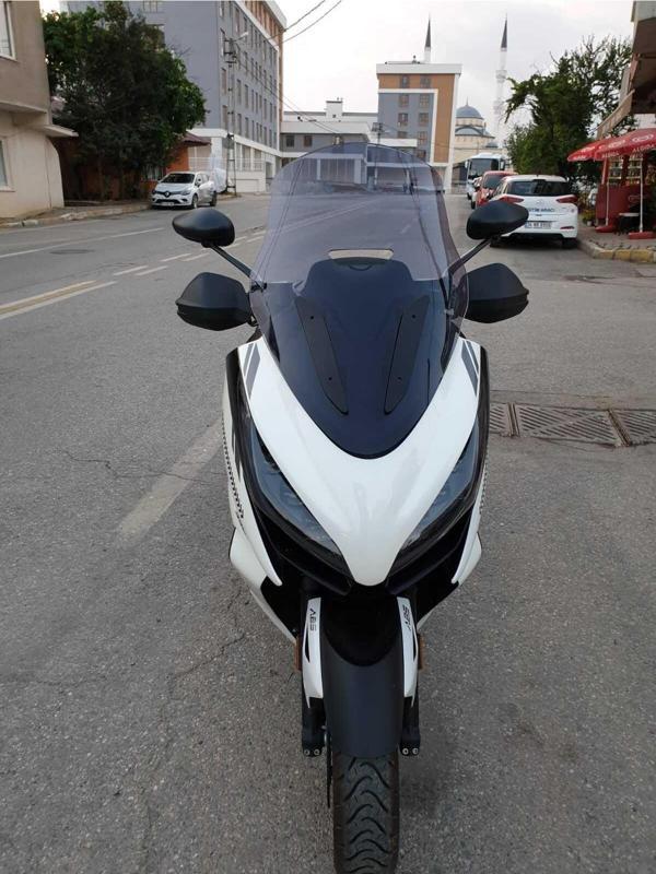 Zontes 350 E Siperlik Ön Cam 2022 2023 Model 70cm Açıkfüme Renkli 4mm - Image 1