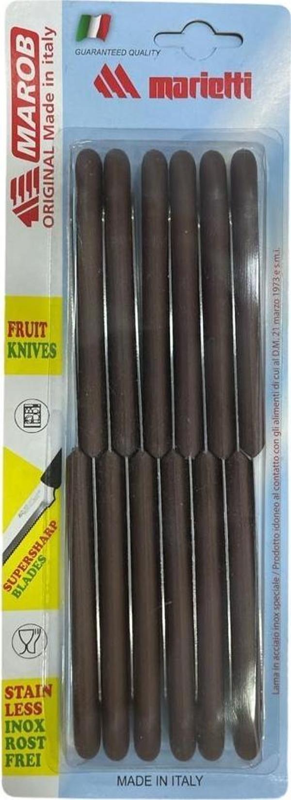 Marob 12'li Meyve Bıçağı Kahverengi 20K12B - Image 1