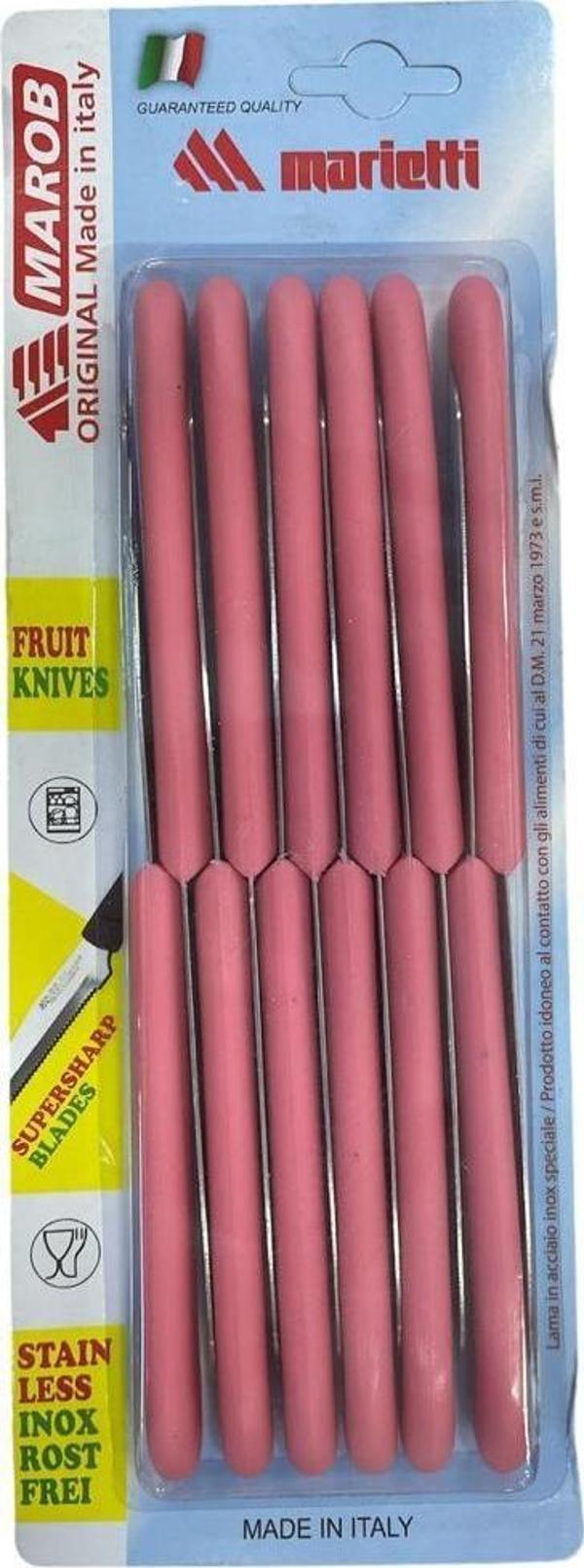 Marob 12'li Meyve Bıçağı Pembe 20K12P - Image 1