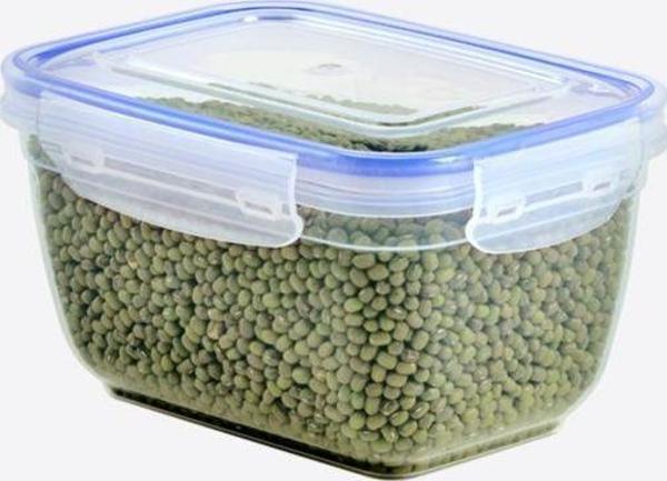 Plastik Saklama Kabı Silikon Contalı Dikdörtgen 1000 ml - Image 1