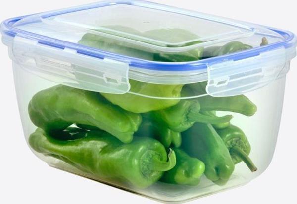 Plastik Saklama Kabı Silikon Contalı Dikdörtgen 3000 ml - Image 1