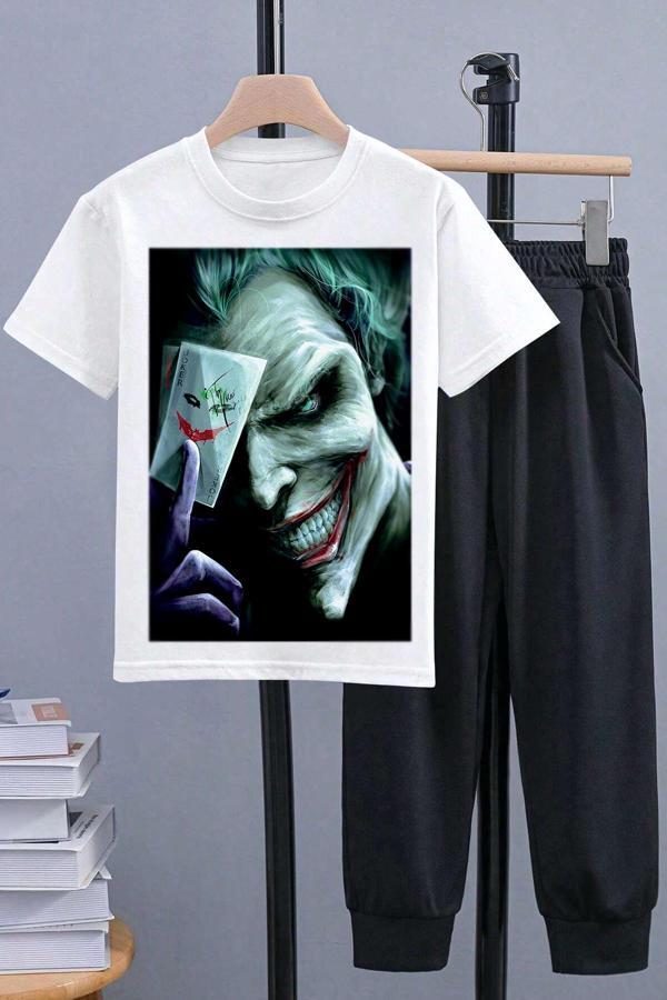 Çocuk Joker Baskılı Alt - Üst Eşofman Takımı - Image 1
