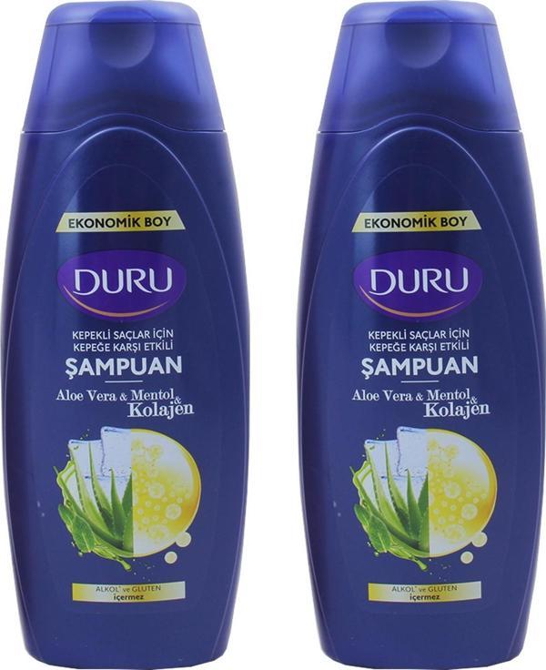 Duru Aloe Vera Mentol Kolajen Kepeğe Karşı Şampuan 700 ml 2 ADET - Image 1