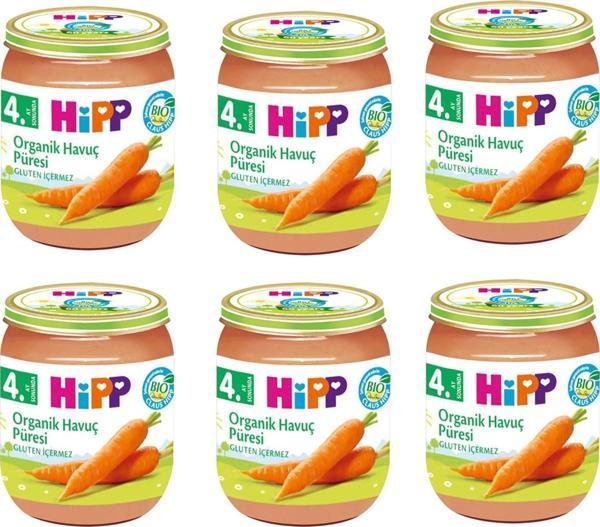 Hipp Kavanoz Maması Organik Havuç Püresi 125 gr 6 ADET - Image 1