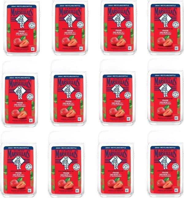 Le Petit Marseillais Akdeniz Çileği Duş Jeli 250 ml 12 ADET - Image 1