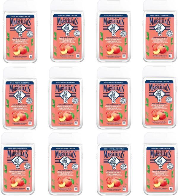 Le Petit Marseillais Beyaz Şeftali Ve Nektarin Duş Jeli 250 ml 12 ADET - Image 1