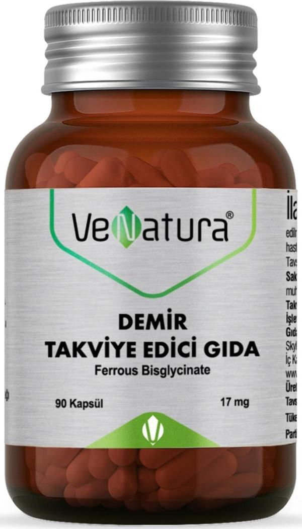Venatura Demir Bisglisinat Takviye Edici Gıda 90 Kapsül - Image 1