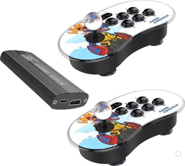 ScHitec 4K Arcade Oyun Konsolu 10000 Retro Oyunlu 2 Kablosuz Joystickli - Image 1