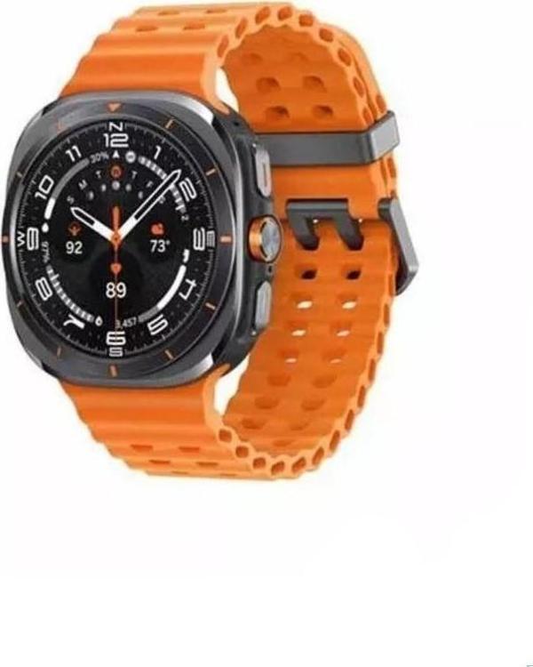 ScHitec Watch Ultra Amoled Ekran WaterProof Akıllı Saat 3 Kordonlu Titanyum Grey 47mm - Image 1