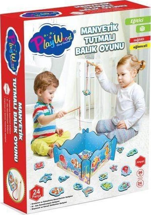 Play Wood Ahşap Manyetik Tutmalı Balık Oyunu - Image 1