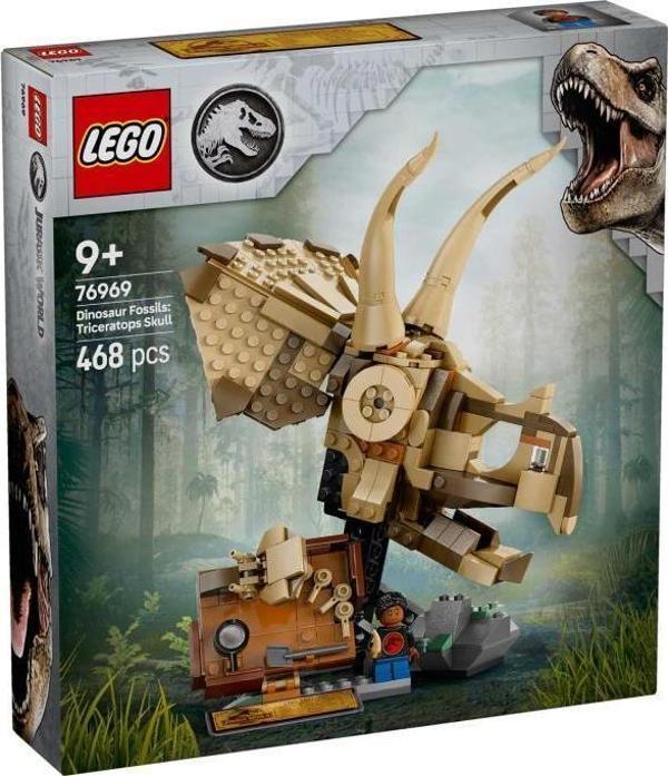 LEGO Jurassic World 76969 Dinosaur Fossils: Triceratops Skull - Image 1
