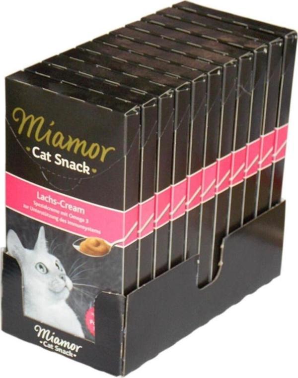 Miamor Cream Somonlu Kedi Ödülü 6 X 15 Gr 11'Li Ekonomik Koli - Image 1