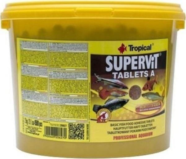 Tropical 500 Adet Süpervit A Tablets Balık Yemi - Image 1