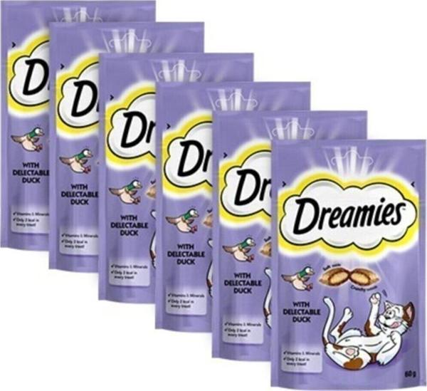 Dreamies Ördekli Pouch Kedi Ödülü 60 Gr X 6 Adet - Image 1