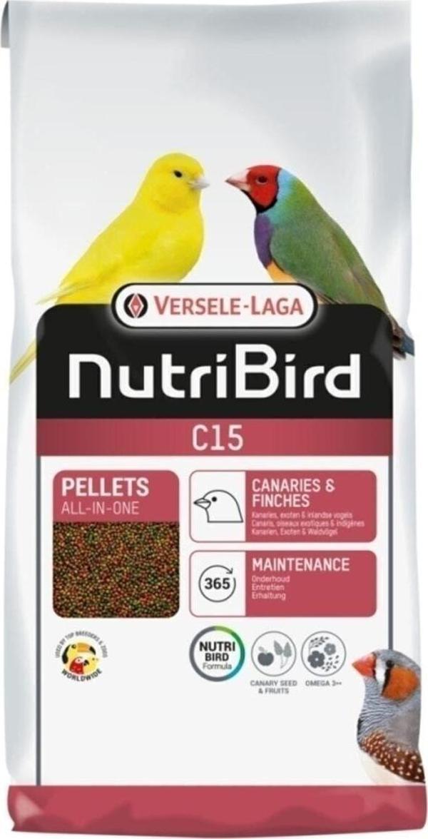 Versele Laga Nutribird C15 Kanarya Finch Pelet Yem 3 Kg Kapalı Ambalaj - Image 1