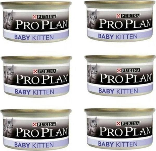 Pro Plan Baby Kitten Yavru Kedi Ve Emziren Anne Yaş Kedi Maması 85 Gr. X 6 Adet - Image 1