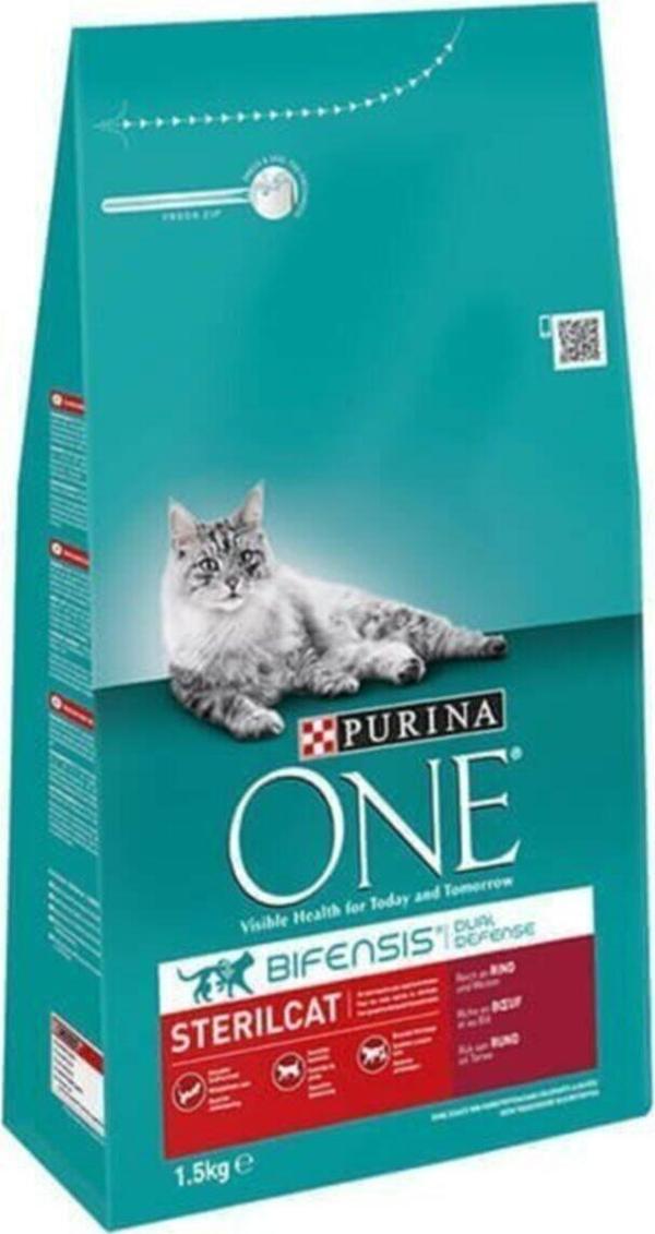 Purina One Sterilised Sığır Etli Kısırlaştırılmış Kedi Maması 1.5 Kg - Image 1