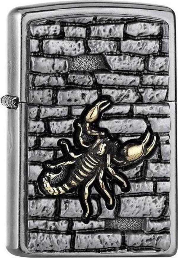 Zippo 2005358 PL 207 Scorpion on the Wall Emblem Çakmak - Image 1
