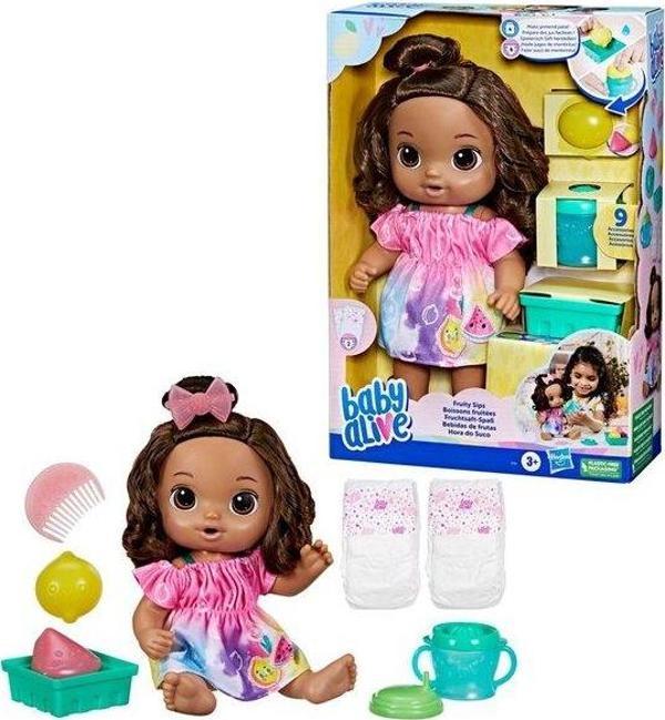 Baby Alive Oyuncak Bebeğimle Eğlenceli Yudumlar (Esmer) F7357 - Image 1