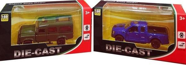 Ctoy Oyuncak Çek Bırak Kapıları Açılabilir Arazi Araçları 1:60 Mb303-1D (Karışık Model 1 Adet) - Image 1