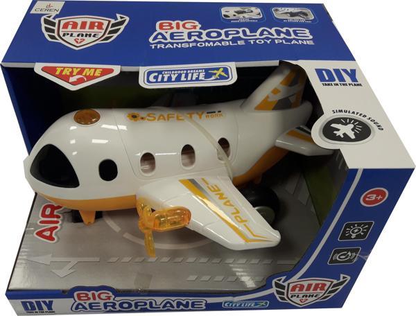 Ctoy Oyuncak Işıklı ve Sesli Araç Taşıyıcı Uçak Ctoy-8805A/C/1B - Image 1
