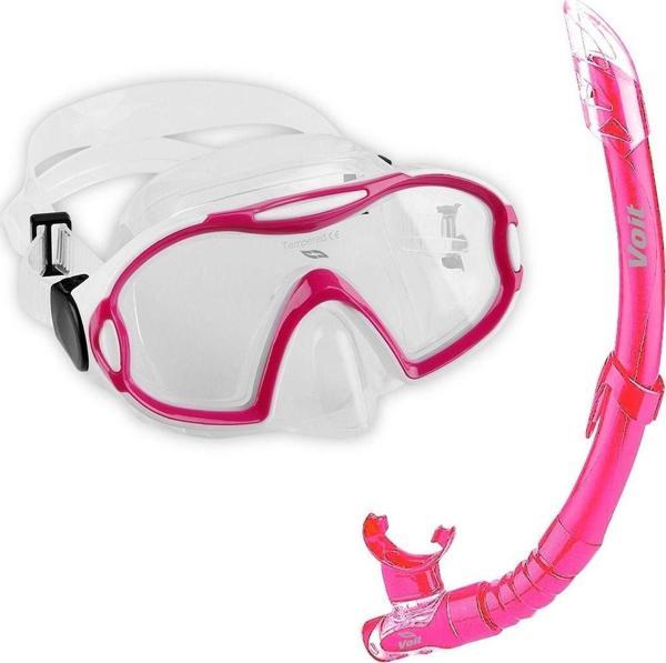Voit Junior Maske Snorkel Set Fuşya - Image 1