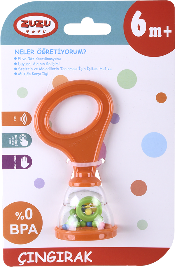 Zuzu Toys Oyuncak Bebek Çıngırağı Çıngır Kartelada 04033 - Image 1