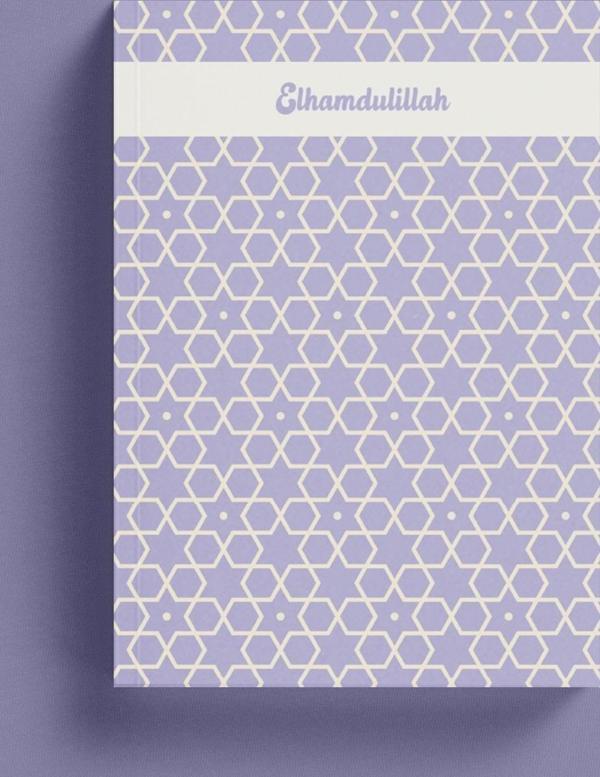 Elhamdulillah Mor İslami Defter (Ayet-Hadisli) - Image 1