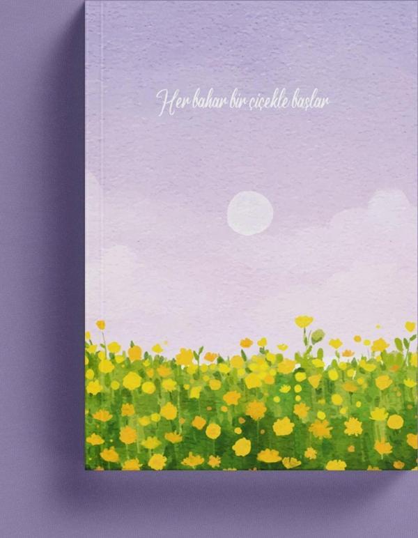 Her Bahar Bir Çiçekle Başlar İslami Defter (Ayet-Hadisli) - Image 1
