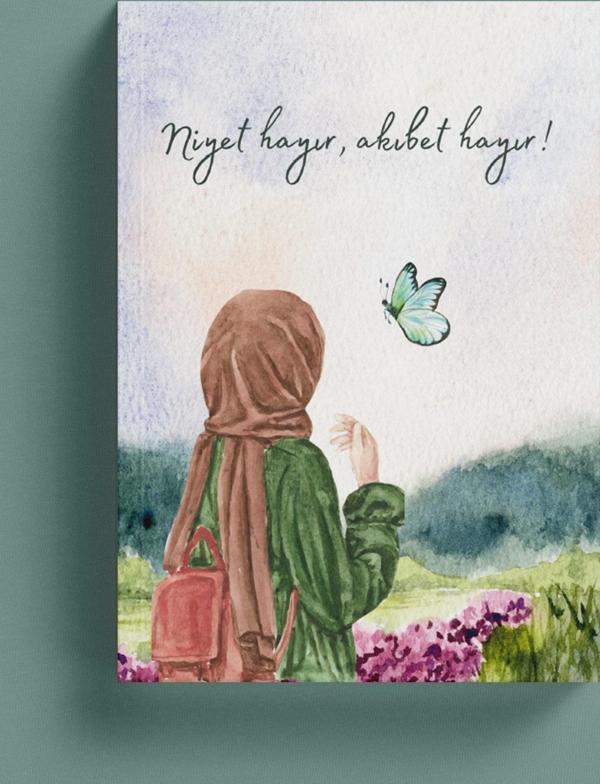 Niyet Hayır Akıbet Hayır İslami Defter - Ayet Hadisli - Image 1