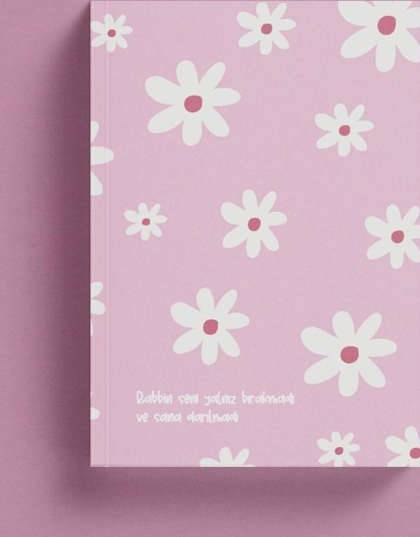 Rabbin Seni Yalnız Bırakmadı İslami Defter - Pembe (Ayet-Hadisli) - Image 1