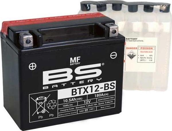 Bs Akü Btx12-bs 12v10ah 2012-2015 Piaggio X10 350 - Image 1