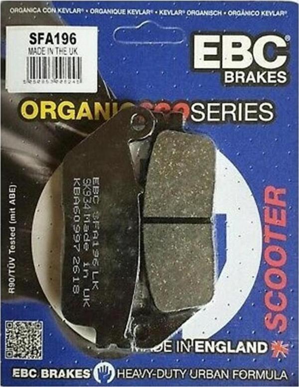 Ebc Fren Balatası Organik Sfa196 2010-2017 Yamaha X-max 250 Abs Ön Fren Balatası - Image 1