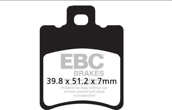 Ebc Fren Balatası Sfa193 1998-2002 Aprilia Area 51 Arka Fren Balatası - Image 1