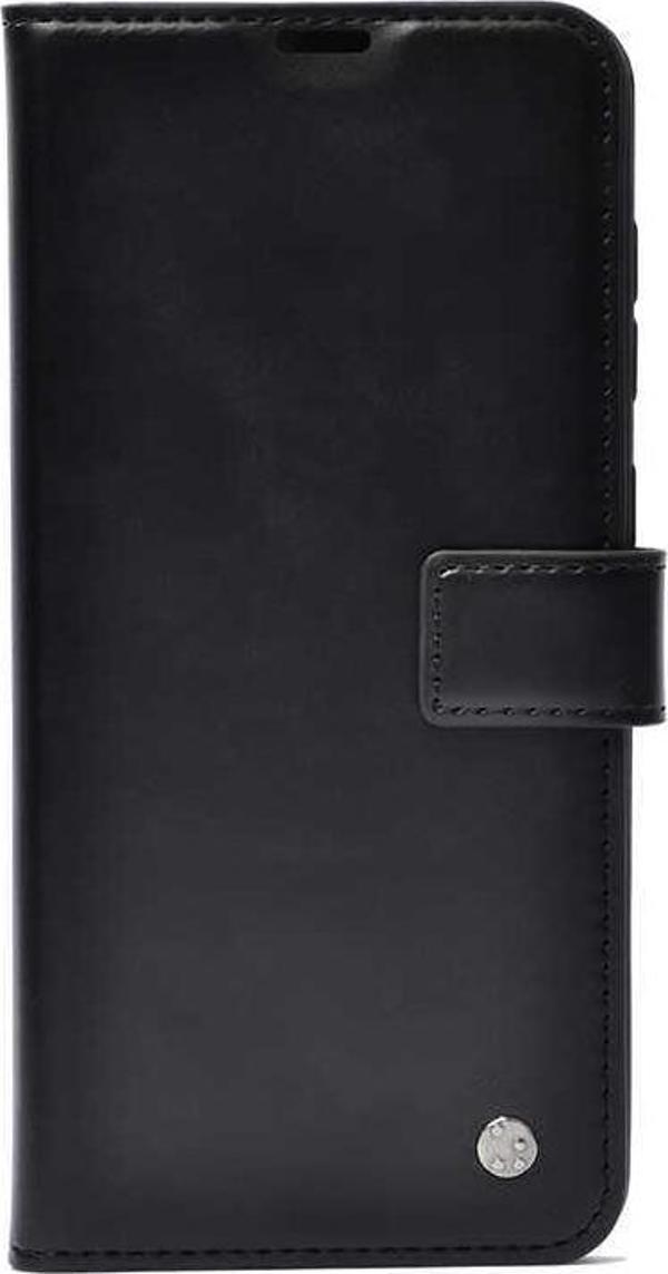 Samsung Galaxy M22 Kılıf Stand Özellikli Cüzdanlı Tam Koruma Kar Deluxe Kapak - Image 1