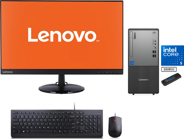 Lenovo Thinkcentre Neo 50T Gen 5 Intel Core I5 13400 64GB Ddr5 1tb SSD 23.8mon WİN11PRO Masaüstü Blgisayar NEO12UB000ETRMW23+ZETTAUSBBELLEK - Image 1