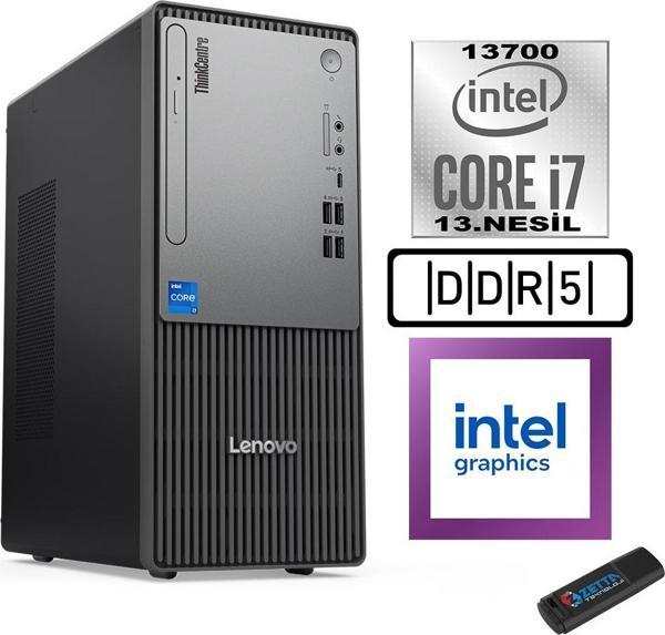 Lenovo Thinkcentre Neo 50T Gen5 Intel Core I7 13700 16GB Ddr5 4tb SSD Windows 11 Pro Intel UHD 770 12UB000LTRW05+ZETTA Flash Bellek - Image 1